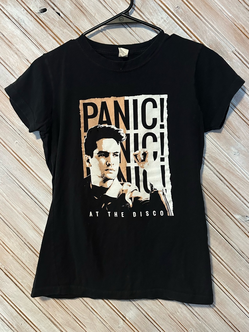 Panic! At The Disco Black Graphic Concert Short Sleeve Tee Shirt Band